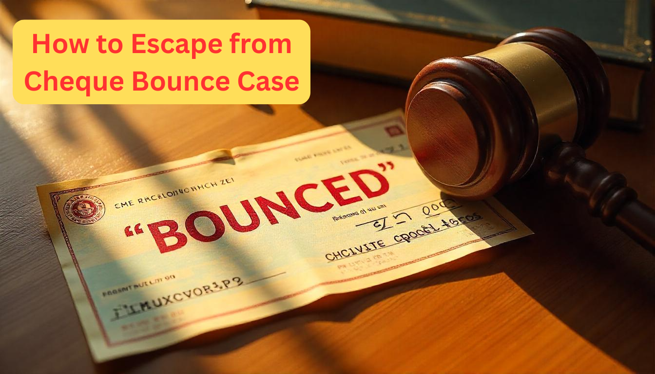 How to Escape Cheque Bounce Case India