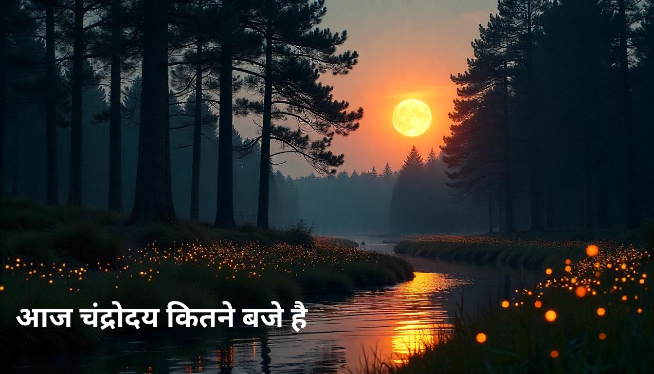 आज चंद्रोदय कितने बजे है